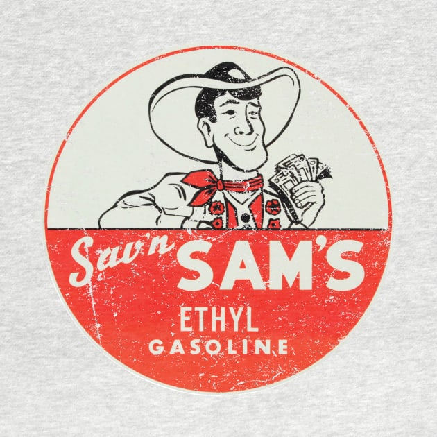 Sav'n Sam's Ethyl Gasoline by MindsparkCreative